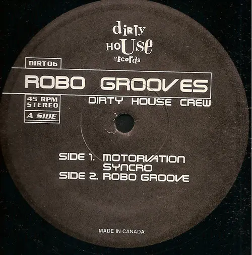 Dirty House Crew - Robo Grooves, Electronic, House, Techno, 1996 - Dirty House Records, Australia, Vinyl 1x 12"