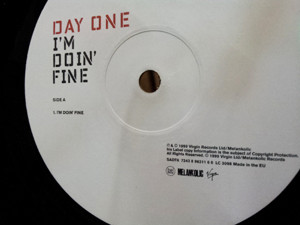 Day One - I'm Doin' Fine, Electronic, Downtempo, Leftfield, 1999 - Melankolic, UK, Vinyl 1x 12", Single