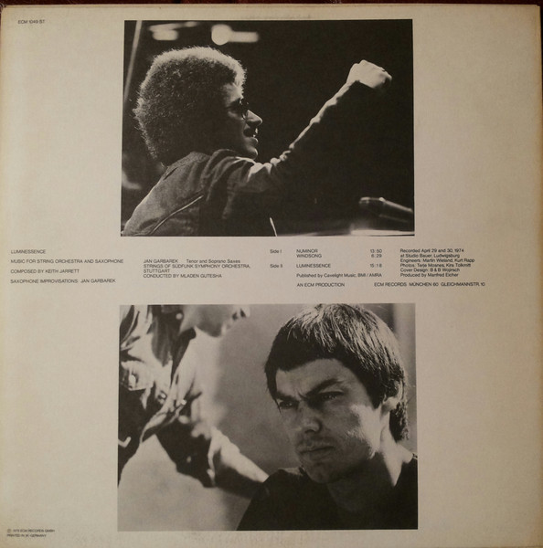 Keith Jarrett / Jan Garbarek - Luminessence, Jazz, Free Improvisation, Modern Classical, 1975 - ECM Records, Germany, Vinyl 1