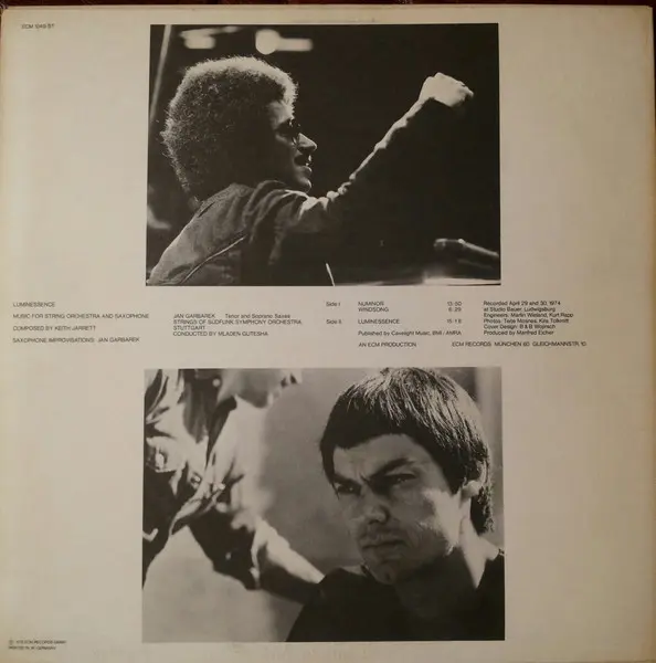 Keith Jarrett / Jan Garbarek - Luminessence, Jazz, Free Improvisation, Modern Classical, 1975 - ECM Records, Germany, Vinyl 1
