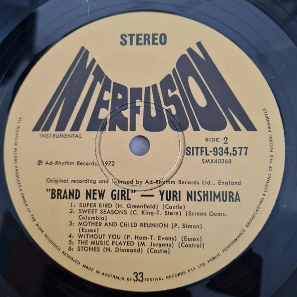 Album cover for Brand New Girl by Yuri Nishimura