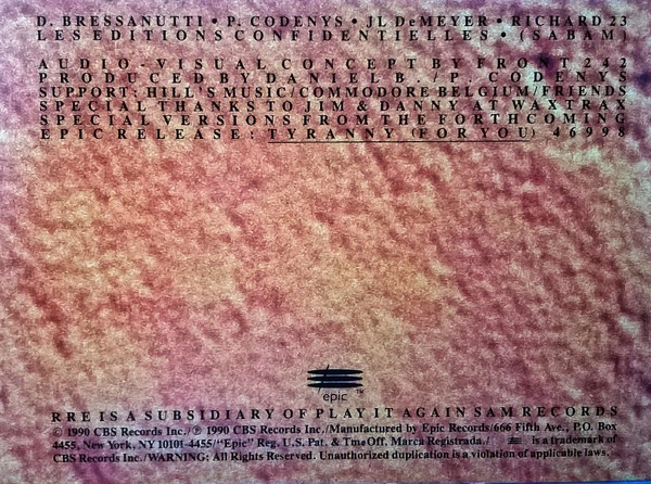 Front 242 - Tragedy >For You<, Electronic, EBM, 1990 - Epic, US, Vinyl 1x 12", 33 ⅓ RPM, Single