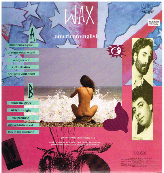 Wax (6) - American English - 1987 - Synth-pop - RCA Victor - Vinyl 1x LP, Album