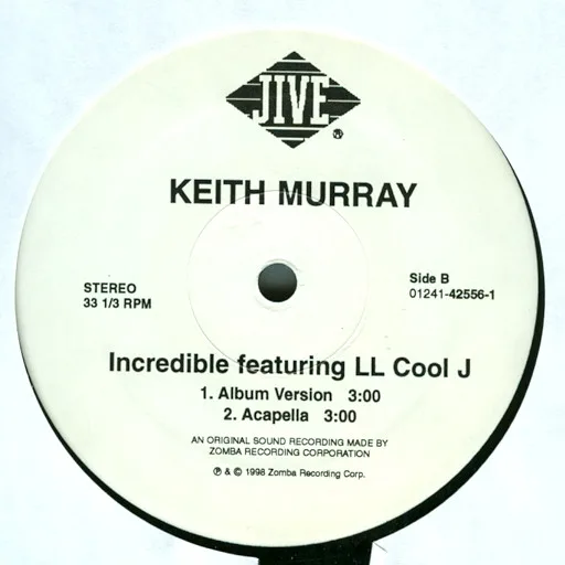 Album cover for Incredible by Keith Murray