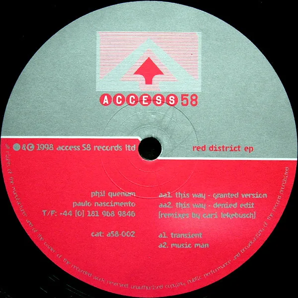 Album cover for Red District EP by Access 58