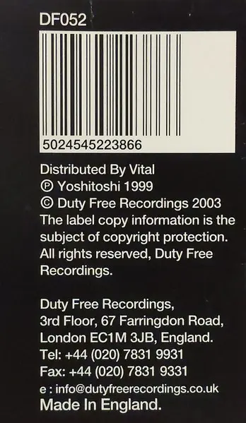 Oliver Lieb Presents: Smoked - Metropolis, Electronic, Progressive House, Progressive Trance, 2003 - Duty Free Recordings, UK