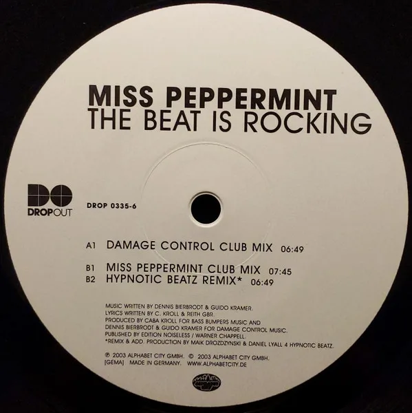 Album cover for The Beat Is Rocking by Miss Peppermint