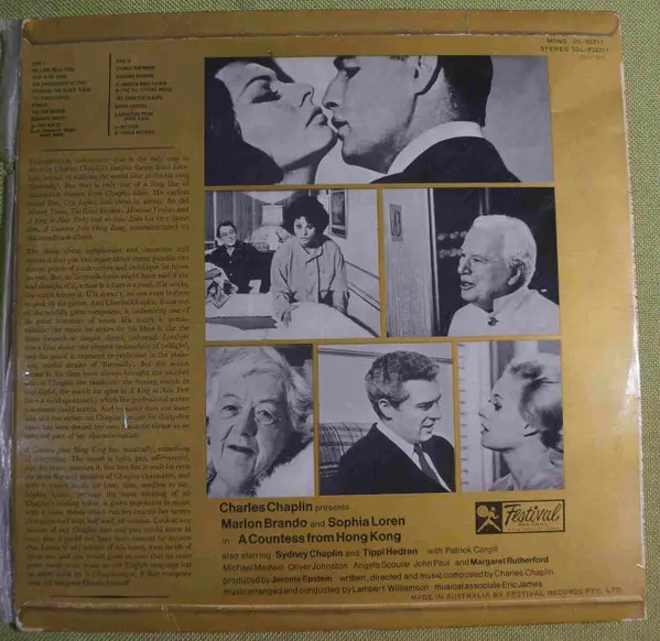 Charlie Chaplin - Charles Chaplin's A Countess From Hong Kong - The Original Soundtrack Album, Stage & Screen, Score, Soundtr