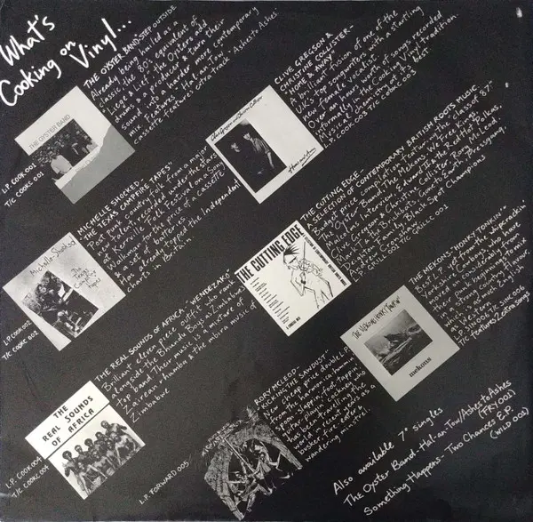 Various - The Cutting Edge, Folk, World, & Country, Rock, Folk, Folk Rock, 1987 - Cooking Vinyl, UK, Vinyl 1x LP, Compilation