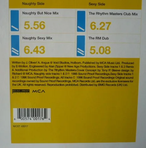 Album cover for Naughty North Sexy South by E-Motion