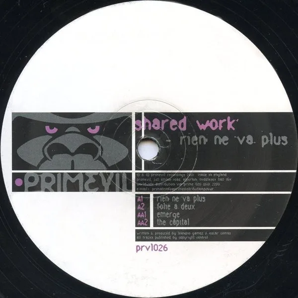 Album cover for Rien Ne Va Plus by Shared Work
