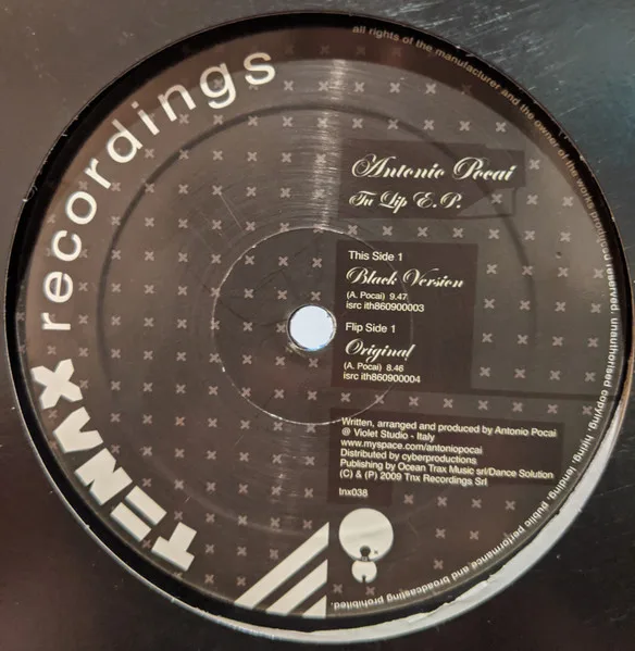 Album cover for Tu Lip E.P. by Antonio Pocai