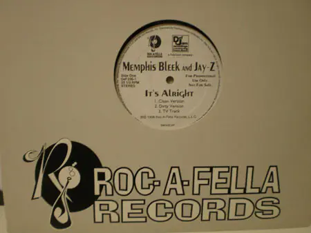 Memphis Bleek And Jay-Z / Diamonds In Da Rough - It's Alright / The Doe, Hip Hop, Thug Rap, 1998 - Def Jam Recordings Group I