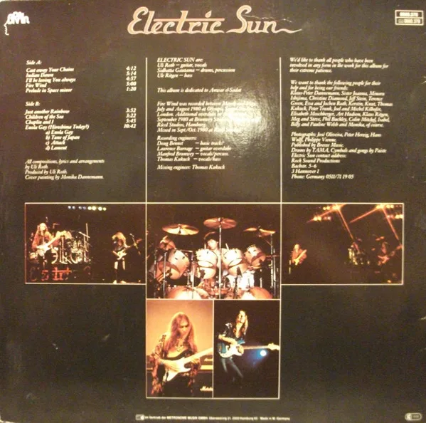 Album cover for Fire Wind by Electric Sun