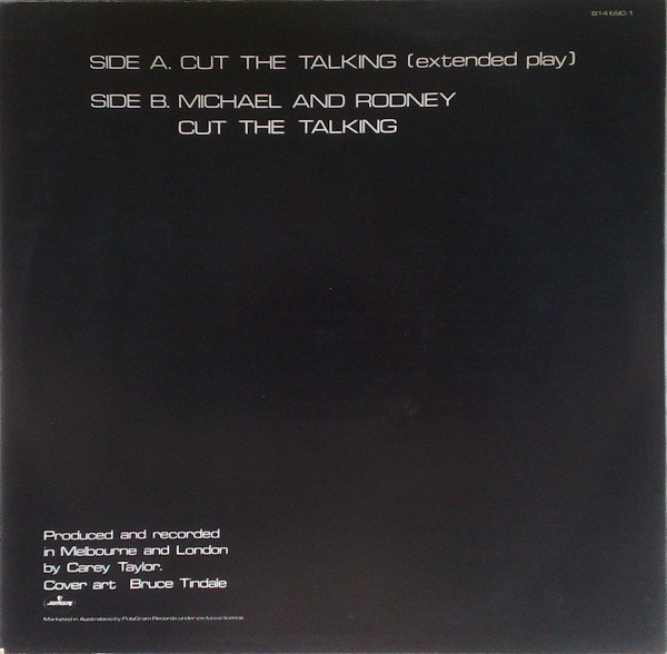 Dugites, The - Cut The Talking (12" Extended Remix), Electronic, Pop, New Wave, Synth-pop, Vocal, 1983 - Mercury, Australasia