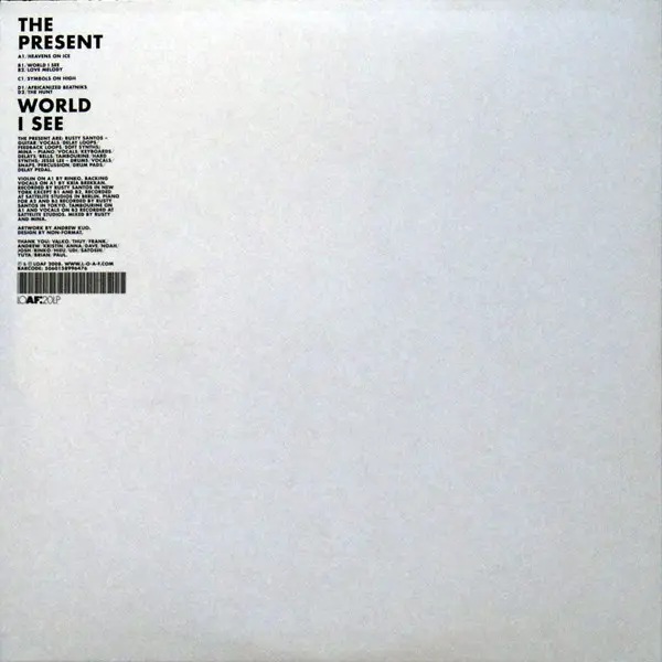 Present, The - World I See - 2008 - Experimental - Loaf - Vinyl 2x LP, Album