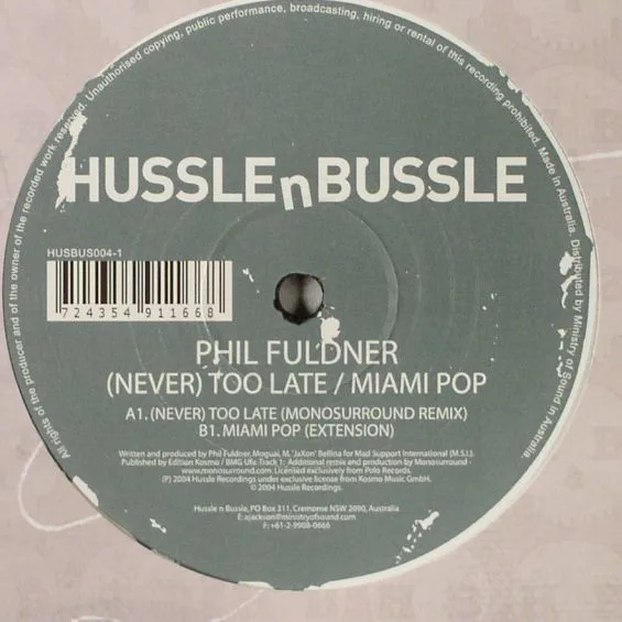 (Never) Too Late / Miami Pop