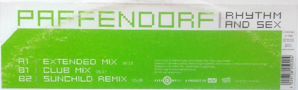Album cover for Rhythm And Sex by Paffendorf