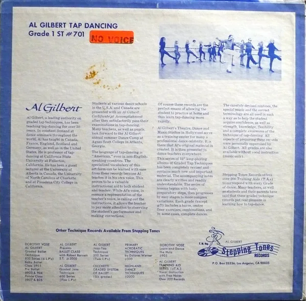 Album cover for Graded Tap-Dancing Technique For The Whole World: Grade 1 by Al Gilbert