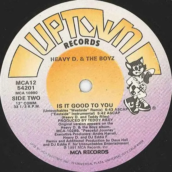 Heavy D. & The Boyz - Is It Good To You, Hip Hop, Contemporary R&B, New Jack Swing, 1991 - MCA Records, Uptown Records, US, V