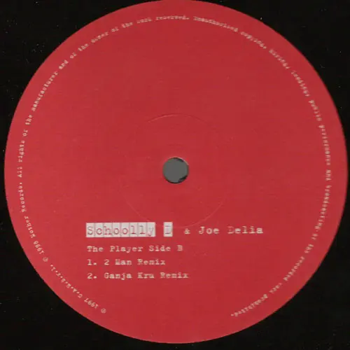 Schoolly D & Joe Delia - The Player, Electronic, Hip Hop, Drum n Bass, Jungle, 1998 - Mother Records, UK, Vinyl 1x 12"