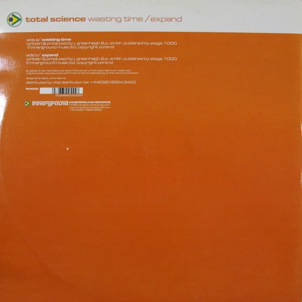 Album cover for Wasting Time / Expand by Total Science