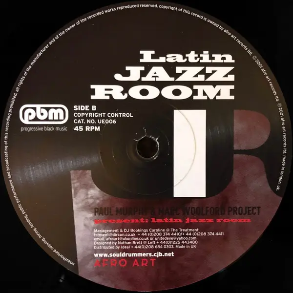 Album cover for Jazz Room by Paul Murphy & Marc Woolford Project
