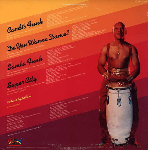Candido - Candi's Funk, Funk / Soul, Latin, Disco, Latin Jazz, 1980 - Salsoul Records, US, Vinyl 1x LP, Album, Stereo
