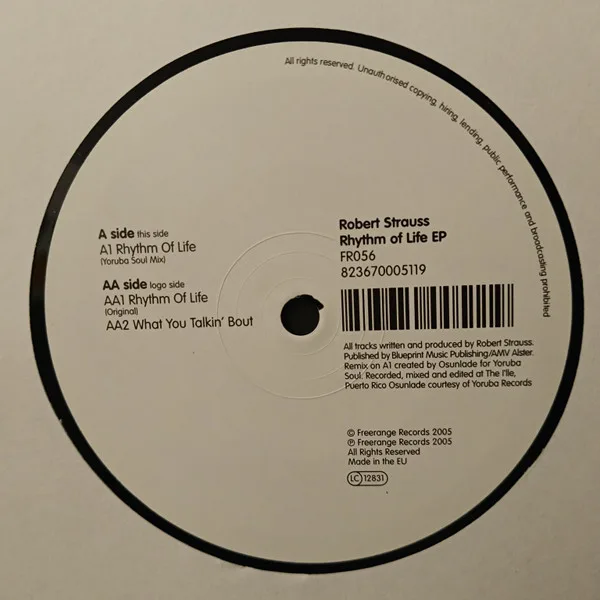 Album cover for Rhythm Of Life EP by Robert Strauss