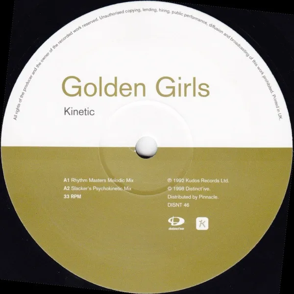 Album cover for Kinetic by Golden Girls