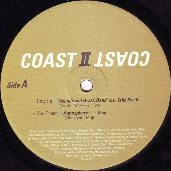 Various - Coast II Coast - 2001 - - Ozone Music - Vinyl 1x 12", Compilation
