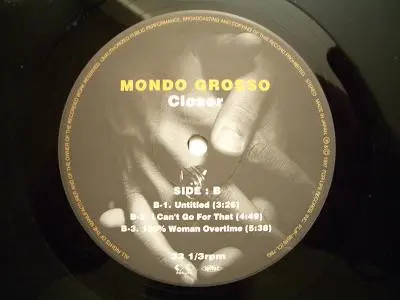 Mondo Grosso - Closer, Electronic, Hip Hop, Acid Jazz, RnB/Swing, 1997 - For Life Records, Japan, Vinyl 2x LP, Album