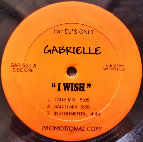 Album cover for I Wish by Gabrielle