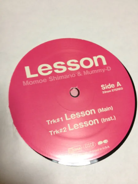 Album cover for Lesson by Momoe Shimano & Mummy-D