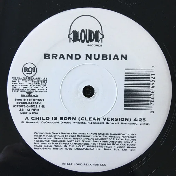 Album cover for A Child Is Born by Brand Nubian