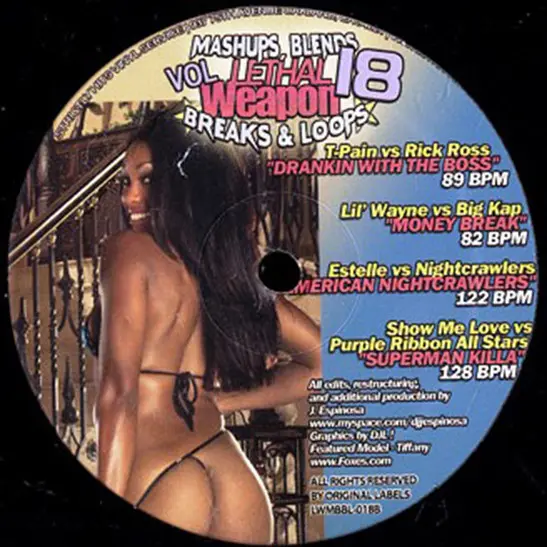 Various - Lethal Weapon: Mashups, Blends, Breaks & Loops Vol. 18, Hip Hop, RnB/Swing, 2008 - Strictly Hits Vinyl Service, US,