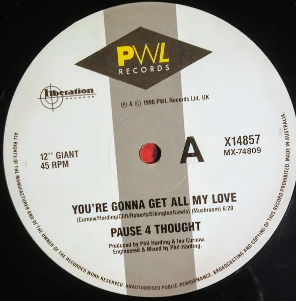 Album cover for You're Gonna Get All My Love by Pause 4 Thought