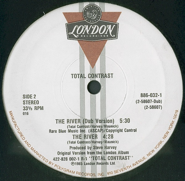 Total Contrast - The River - 1985 - Disco, Jazz-Funk, Synth-pop - London Records - Vinyl 1x 12", 33 ⅓ RPM Electrosound Group 