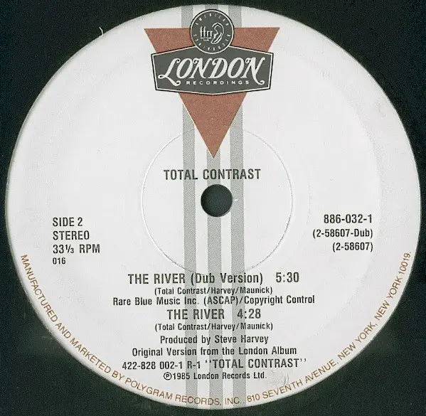 Total Contrast - The River - 1985 - Disco, Jazz-Funk, Synth-pop - London Records - Vinyl 1x 12", 33 ⅓ RPM Electrosound Group 