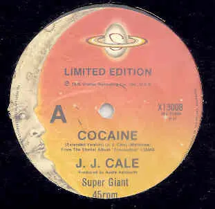 J.J. Cale - Cocaine, Funk / Soul, Rock, Blues Rock, Funk, 1978 - Shelter Records, Australia, Vinyl 1x 12", 45 RPM, Limited Ed