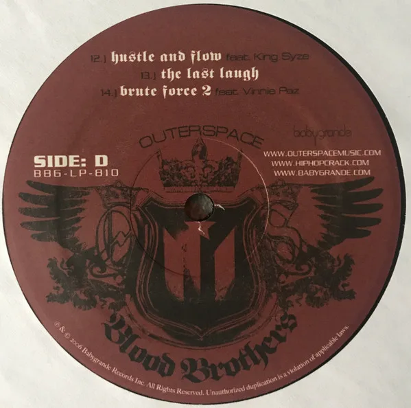 Album cover for Blood Brothers by Outerspace