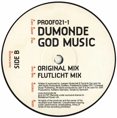 Album cover for God Music by DuMonde