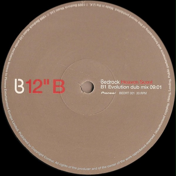 Bedrock - Heaven Scent, Electronic, Progressive House, Progressive Trance, 1999 - Bedrock Records, Pioneer (3), UK, Vinyl 1x 