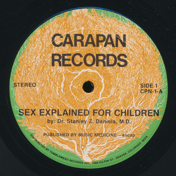 Nathan S. Leichmann And Stanley Z. Daniels - Sex Explained For Children, Non-Music, Education, Medical, 1972 - Carapan Record