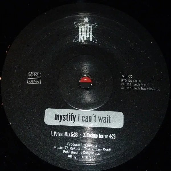 Album cover for I Can't Wait by Mystify