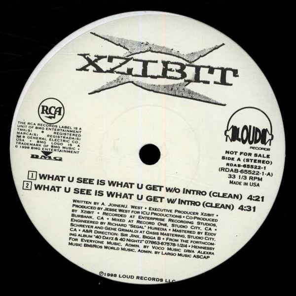 Album cover for What U See Is What U Get by Xzibit