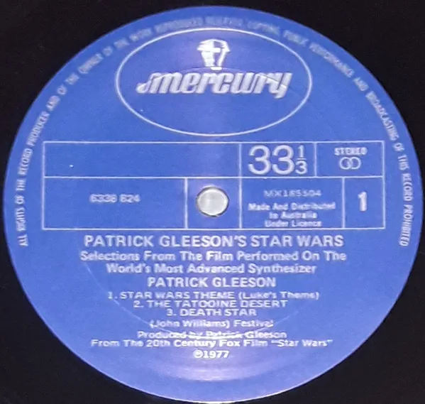 Album cover for Patrick Gleeson's Star Wars by Patrick Gleeson