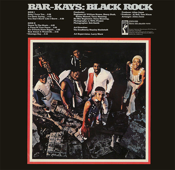 Bar-Kays - Black Rock, Funk / Soul, Rock, Funk, Soul, 1971 - Stax, Germany, Vinyl 1x LP, Album