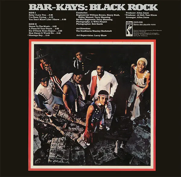 Bar-Kays - Black Rock, Funk / Soul, Rock, Funk, Soul, 1971 - Stax, Germany, Vinyl 1x LP, Album