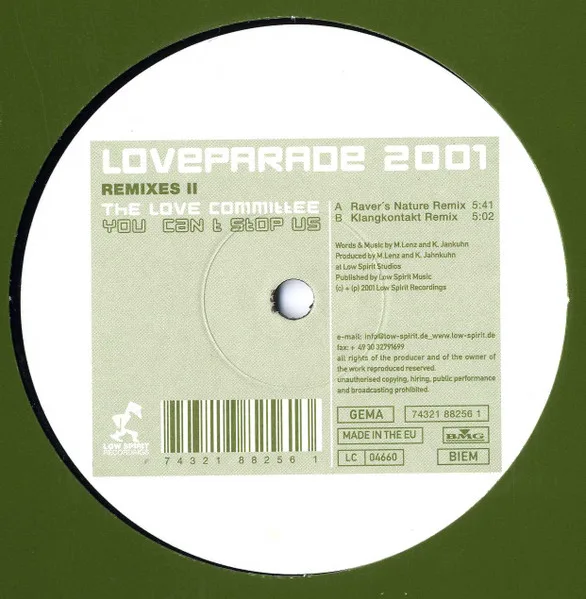 You Can't Stop Us (Love Parade 2001 Remixes II)